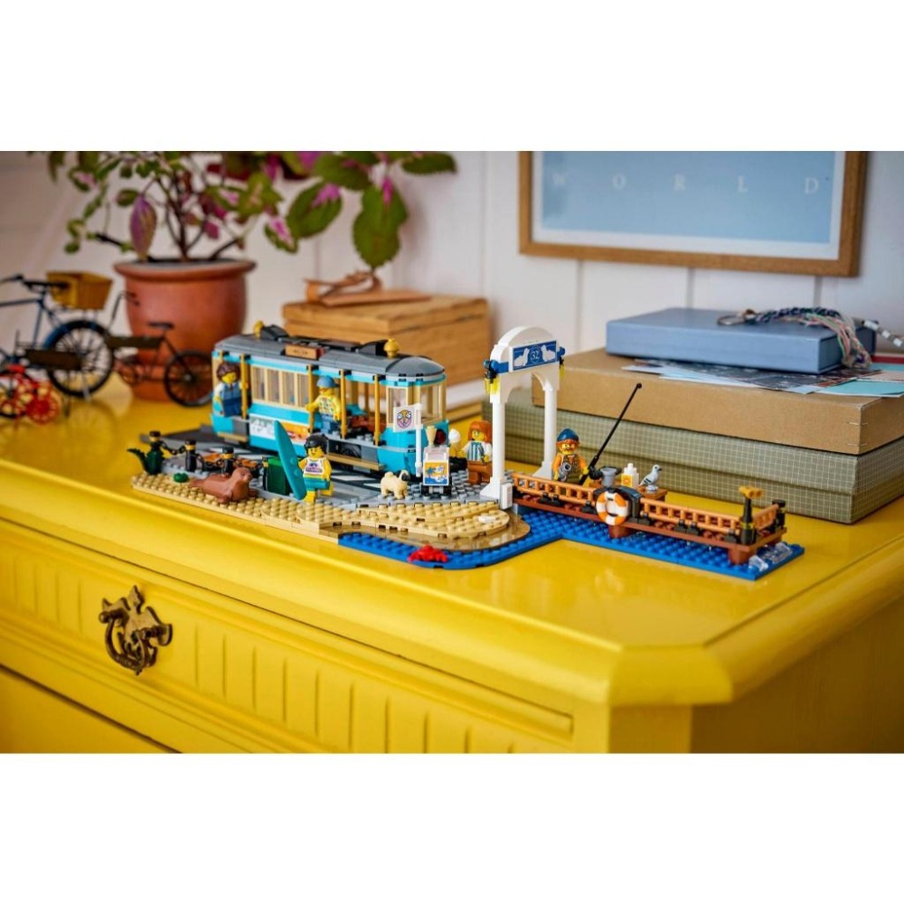 ［想樂］全新 樂高 LEGO 60506 City 城市 經典海灘路面電車-細節圖9