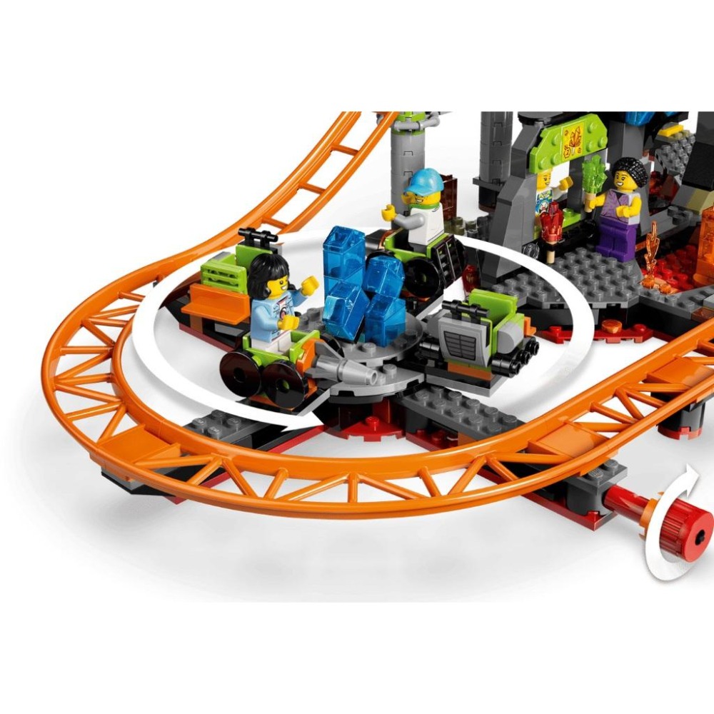 ［想樂］全新 樂高 LEGO 60501 City 城市 熔岩國度雲霄飛車樂園-細節圖5