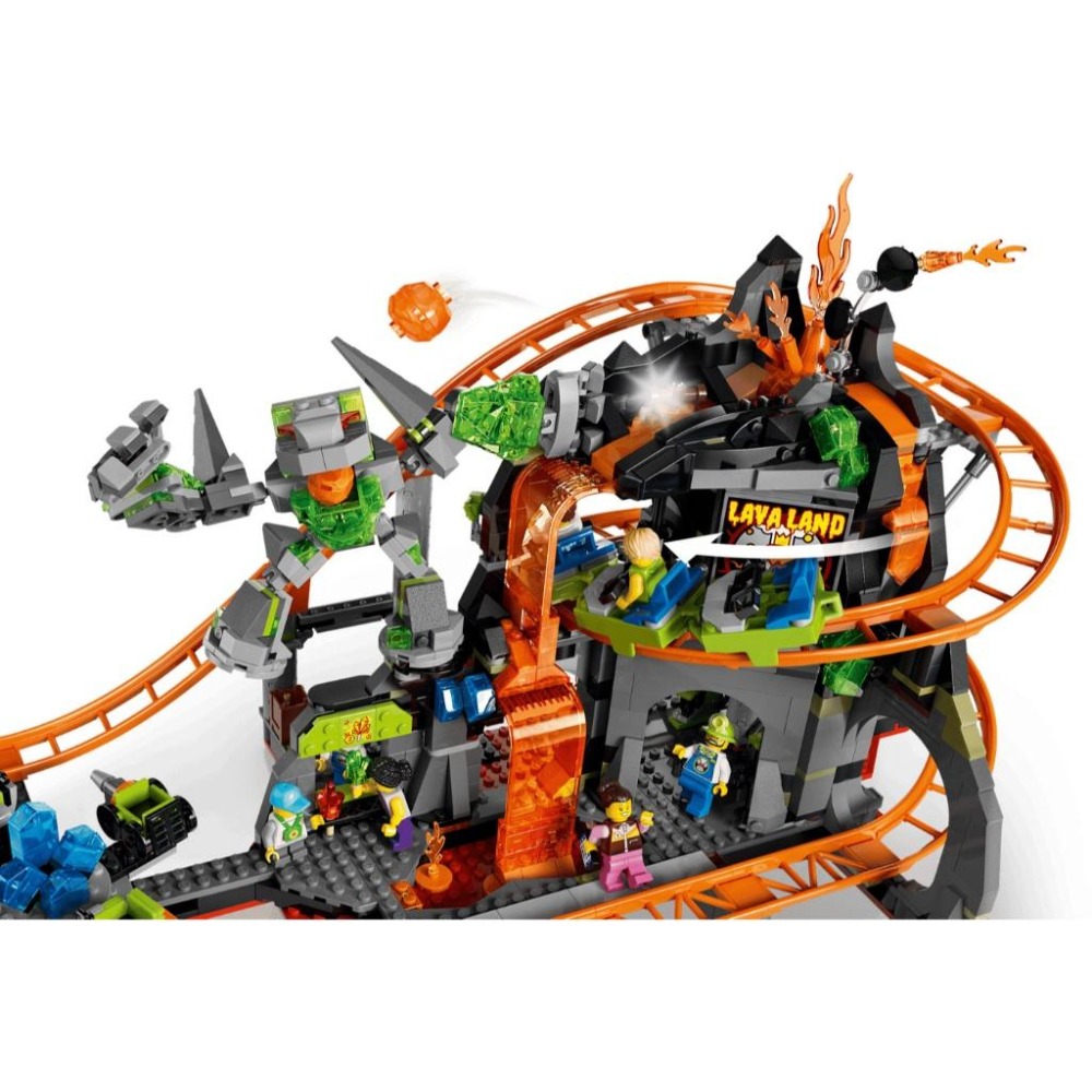 ［想樂］全新 樂高 LEGO 60501 City 城市 熔岩國度雲霄飛車樂園-細節圖6