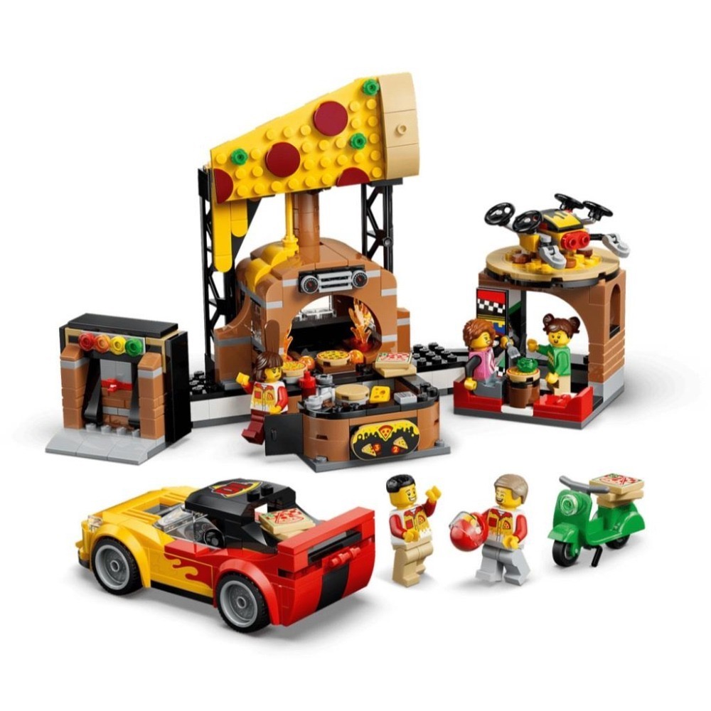 ［想樂］全新 樂高 LEGO 60496 City 城市 披薩外送體驗載具組-細節圖4