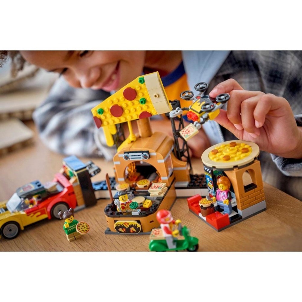 ［想樂］全新 樂高 LEGO 60496 City 城市 披薩外送體驗載具組-細節圖8