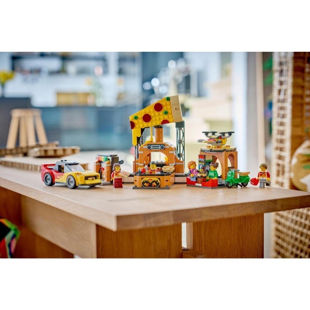 ［想樂］全新 樂高 LEGO 60496 City 城市 披薩外送體驗載具組-細節圖9