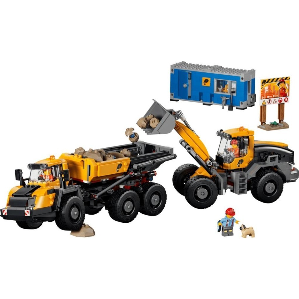 ［想樂］全新 樂高 LEGO 60494 City 城市 傾卸式卡車與前端裝載機-細節圖3
