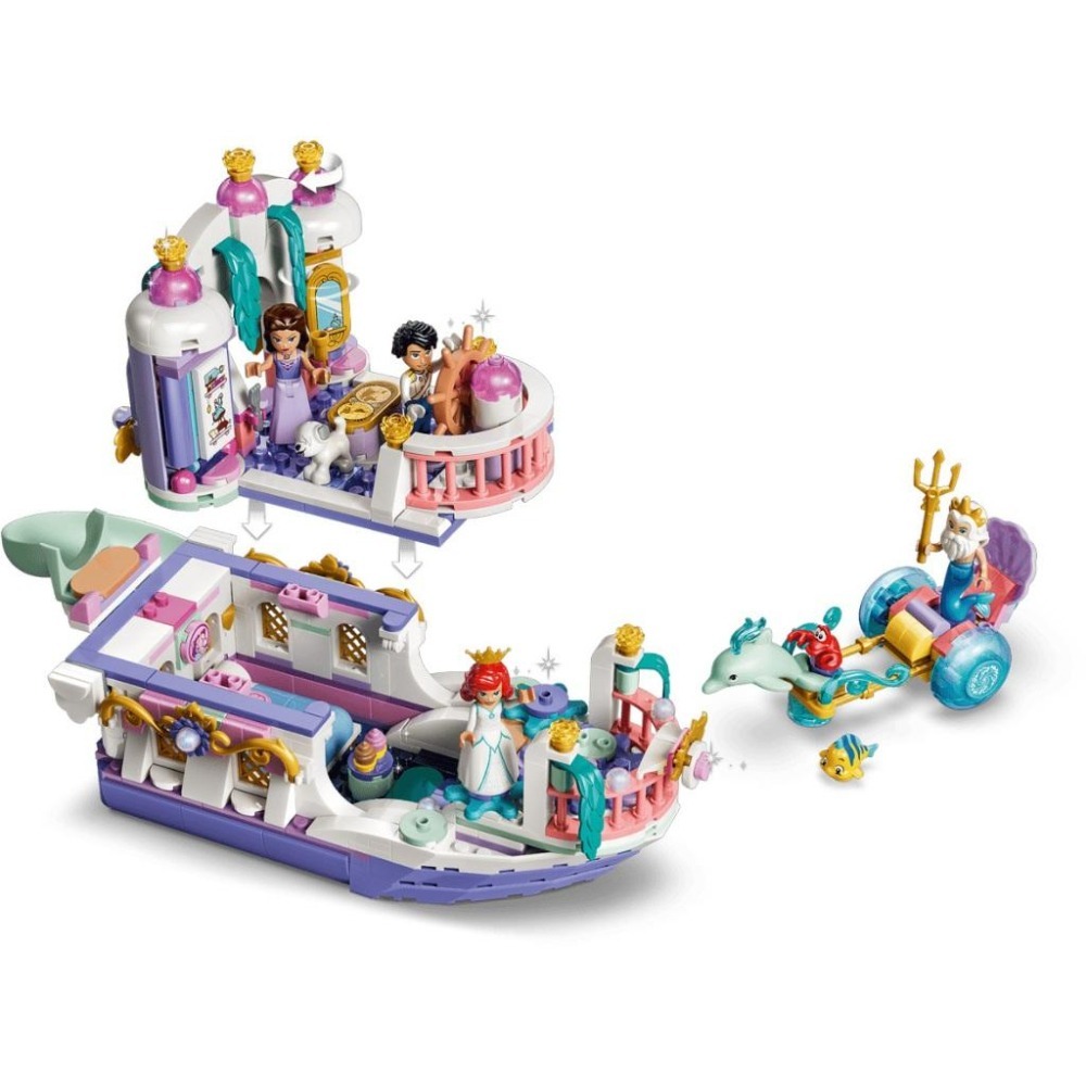 ［想樂］全新 樂高 LEGO 43299 DISNEY 迪士尼 愛麗兒的皇家婚禮船-細節圖6