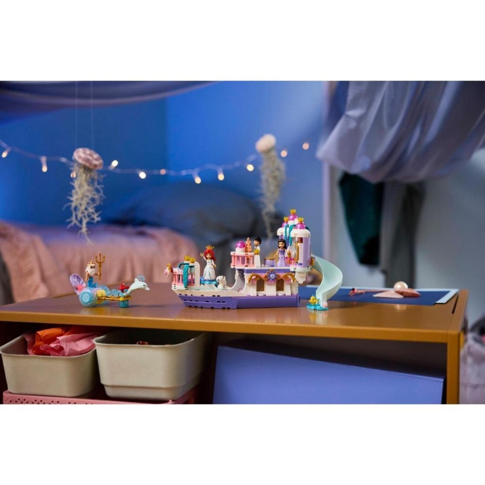 ［想樂］全新 樂高 LEGO 43299 DISNEY 迪士尼 愛麗兒的皇家婚禮船-細節圖9