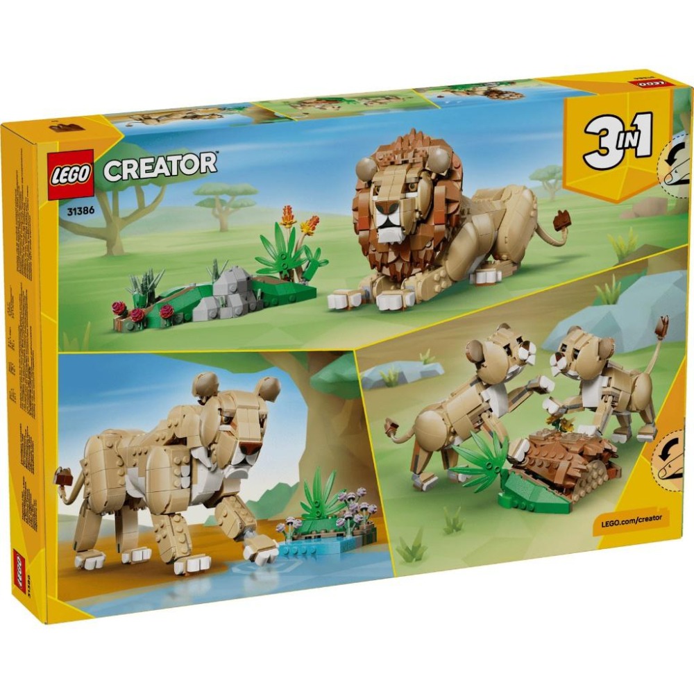 ［想樂］全新 樂高 LEGO 31386 Creator 三合一 野生動物：威風獅子-細節圖2
