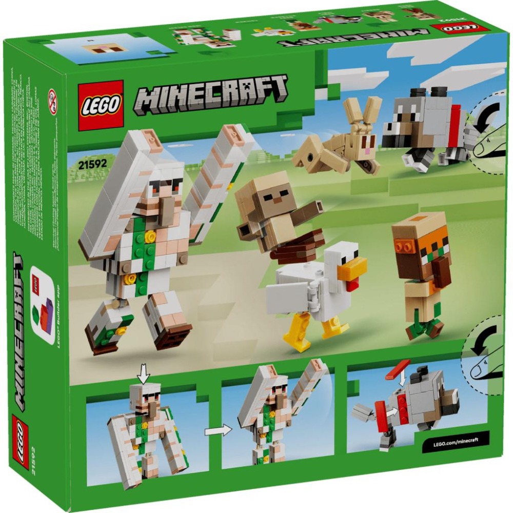 ［想樂］全新 樂高 LEGO 21592 Minecraft 創世神 雞騎士的沙漠大進擊 Chicken Jockey Desert Attack-細節圖2