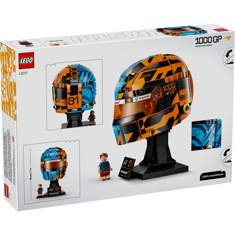 ［想樂］全新 樂高 LEGO 43017 Editions F1 奧斯卡·皮亞斯特里 安全帽-細節圖2