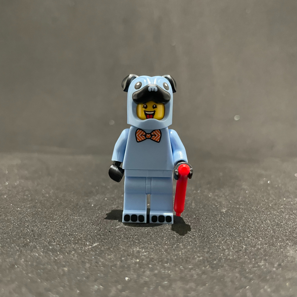 ［想樂］『人偶』全新 樂高 LEGO HOL245 藍狗人 小狗人 Pug Costume Guy-細節圖3