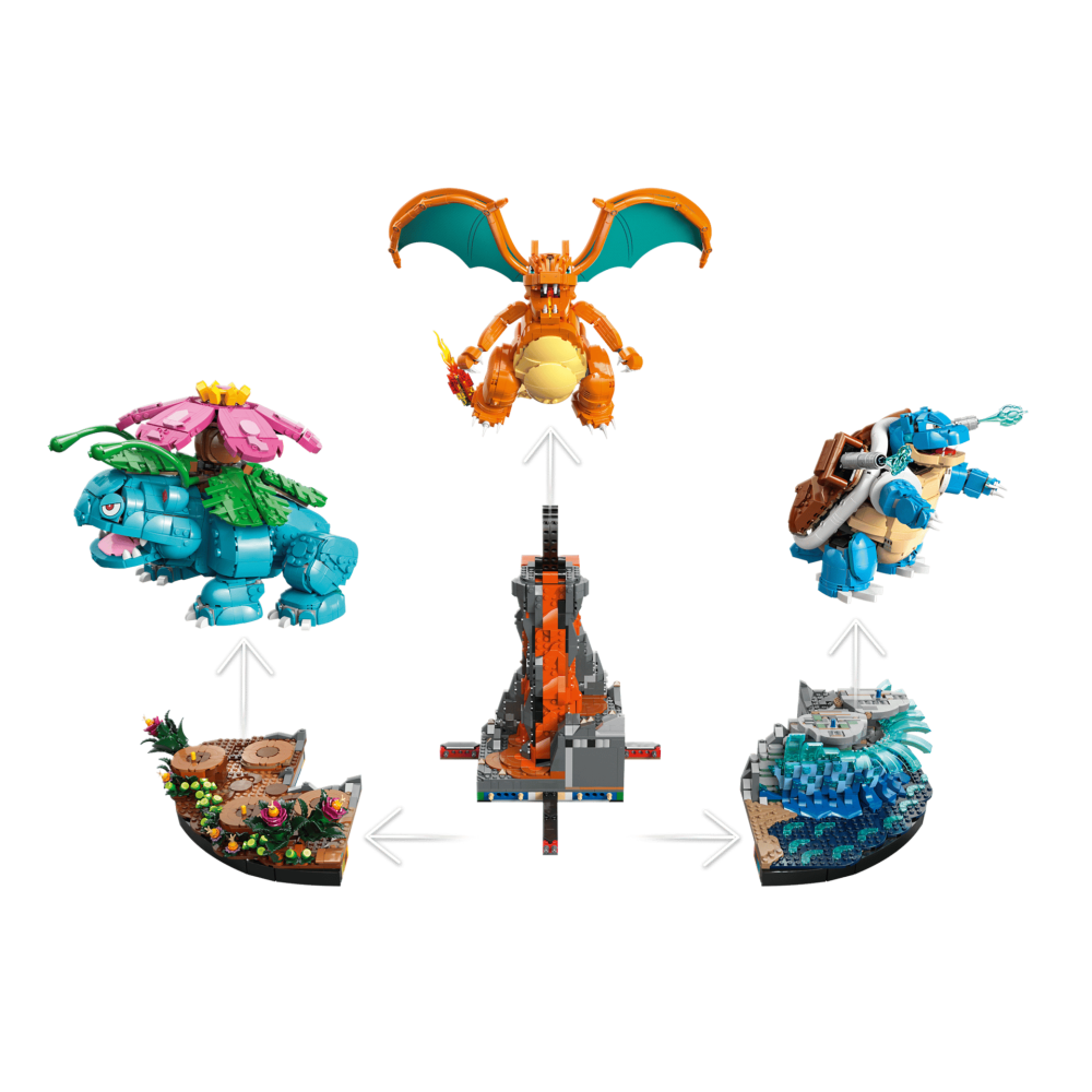 ［想樂］全新 樂高 LEGO 72153 Pokémon 神奇寶貝 寶可夢 御三家 噴火龍 妙蛙花 水箭龜-細節圖7