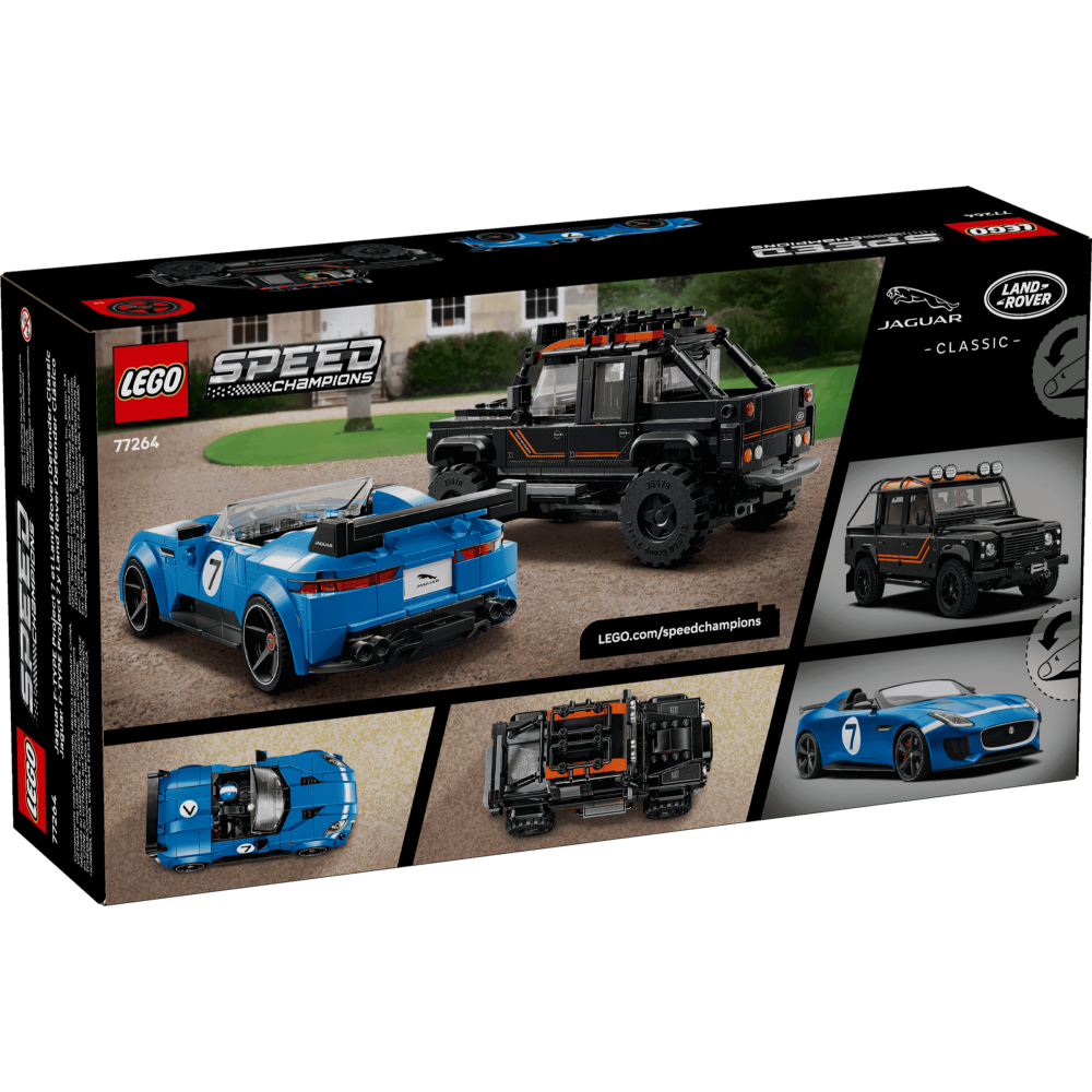 ［想樂］全新 樂高 LEGO 77264 Speed 捷豹 Project 7 和 LandRover Defender-細節圖2