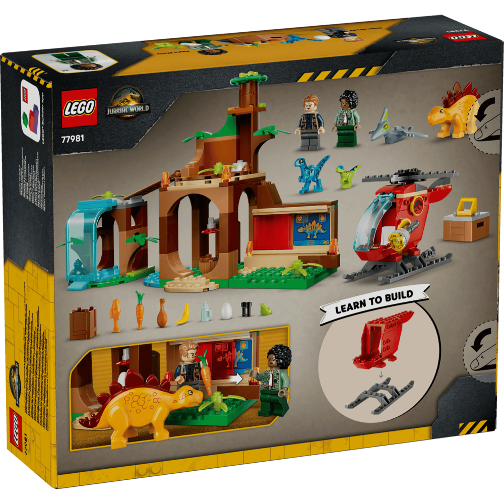［想樂］全新 樂高 LEGO 77981 侏儸紀世界 迅猛龍、劍龍和無齒翼龍救援-細節圖2