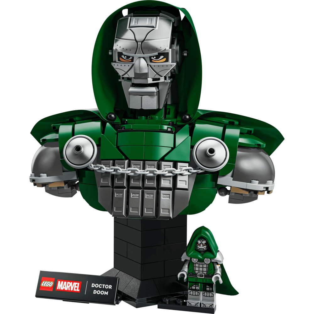 ［想樂］全新 樂高 LEGO 76345 Marvel 漫威 末日博士胸像 Doctor Doom Bust-細節圖3