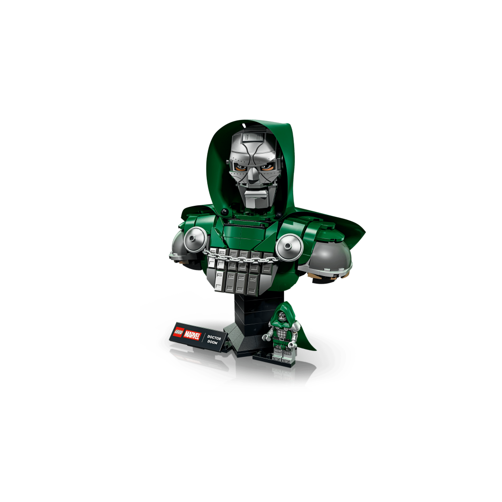 ［想樂］全新 樂高 LEGO 76345 Marvel 漫威 末日博士胸像 Doctor Doom Bust-細節圖6