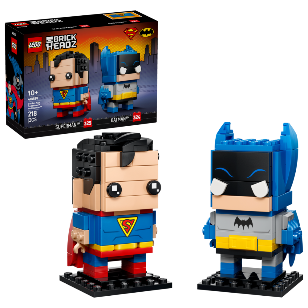 ［想樂］全新 樂高 LEGO 40859 Brickheadz 黃金時代超人和蝙蝠俠-細節圖7