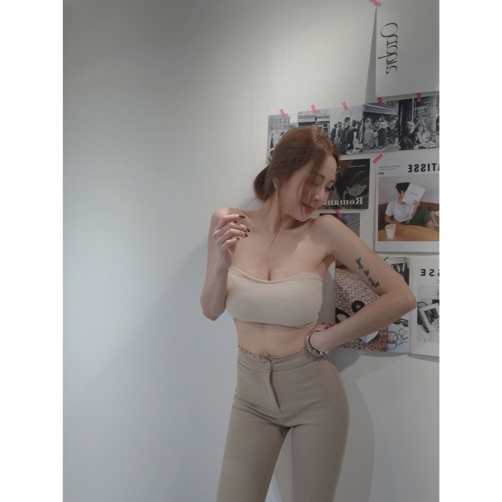 預購- Ki.studi 實拍｜5947 內搭 獨家系列 小可愛 簡單卻自帶溫度的夏日小辣椒 桃心 半截式 6色-細節圖2