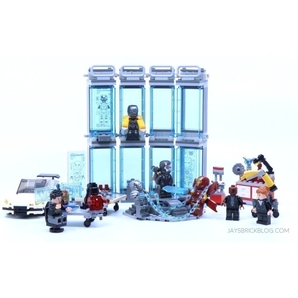 LEGO 樂高 76216  鋼鐵人裝甲庫 Iron Man Armory 漫威 Marve 超級英雄-細節圖3