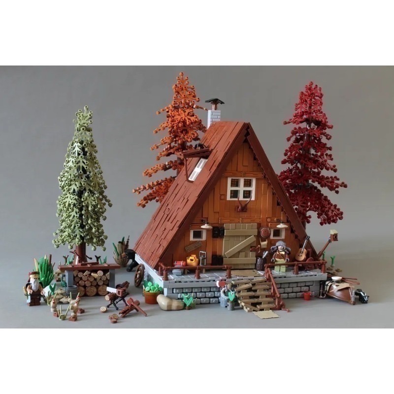 LEGO 樂高 21338 A字形小屋  A-Frame Cabin IDEAS 系列-細節圖5