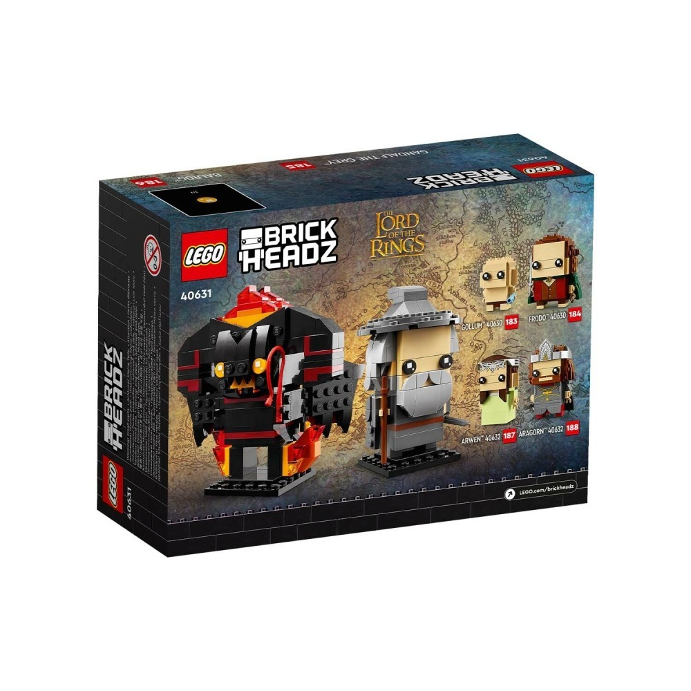 Lego 40631 灰袍甘道夫與炎魔 BrickHeadz 魔戒系列-細節圖2