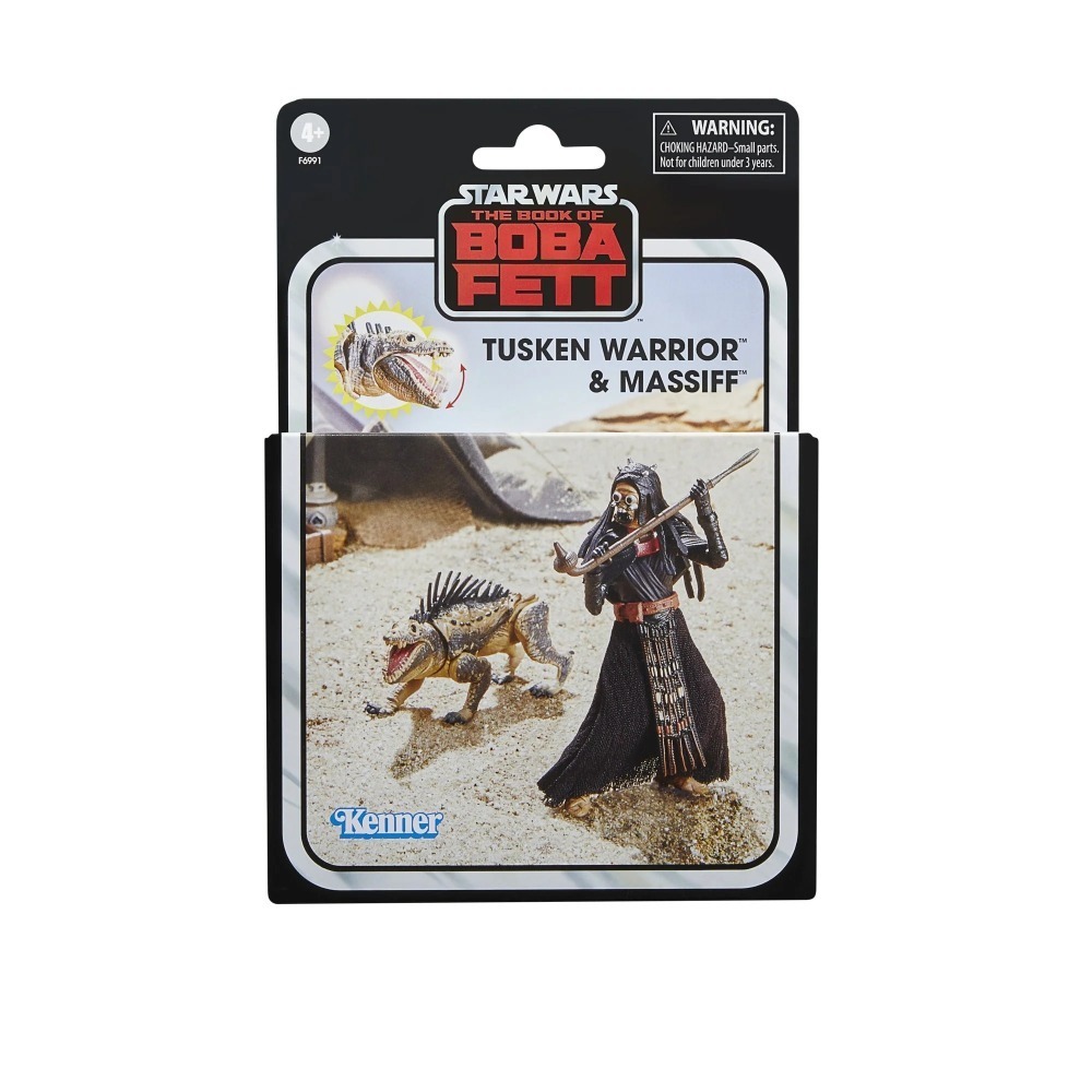 星際大戰 STAR WARS TVC3.75吋  波巴費特之書 Tusken Warrior & Massiff-細節圖2