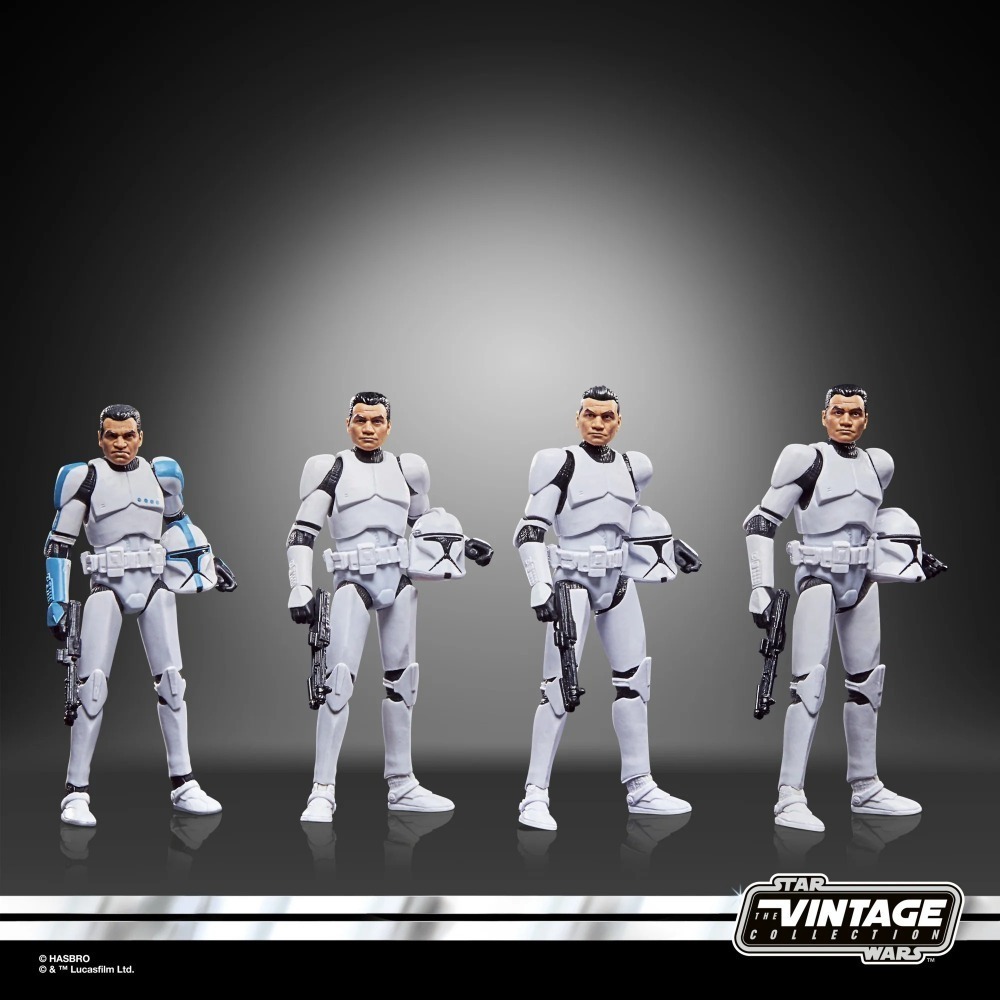 星際大戰 STAR WARS TVC3.75 Phase 1 Clone Trooper 徵兵四人包-細節圖3