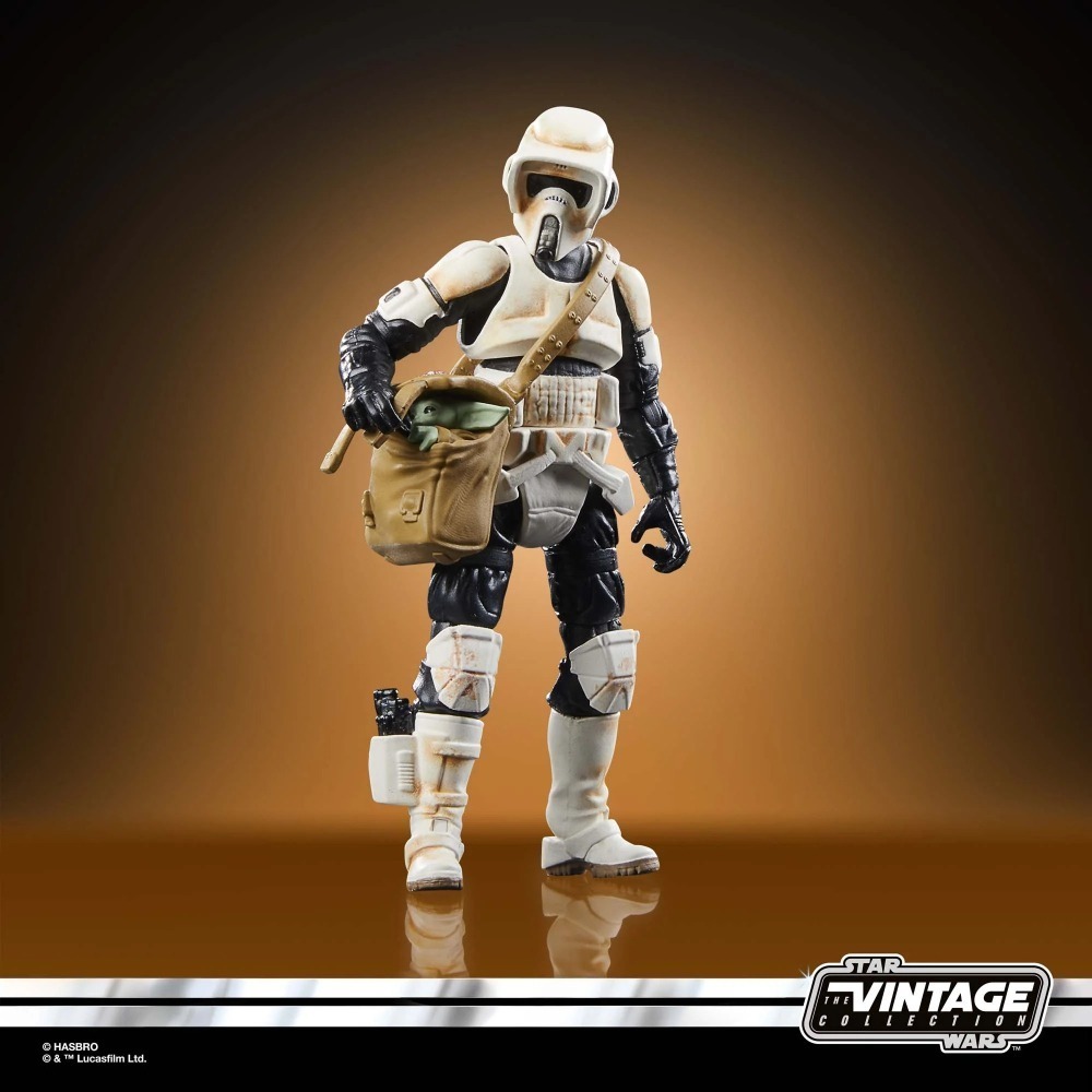星際大戰 STAR WARS TVC3.75吋 Speeder Bike Scout Trooper & Grogu-細節圖9