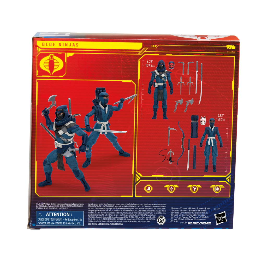 G.I. Joe 6吋 特種部隊系列 Blue Ninjas Action Figure 2 Pack , 51-細節圖8