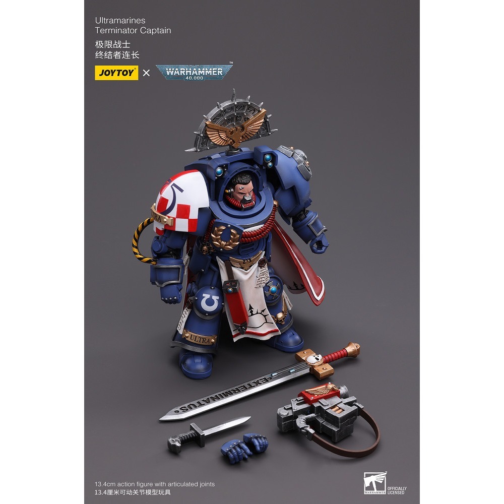 暗源Joy Toy 1/18 戰鎚40K 極限戰士終結者連長 Terminator Captain-細節圖7