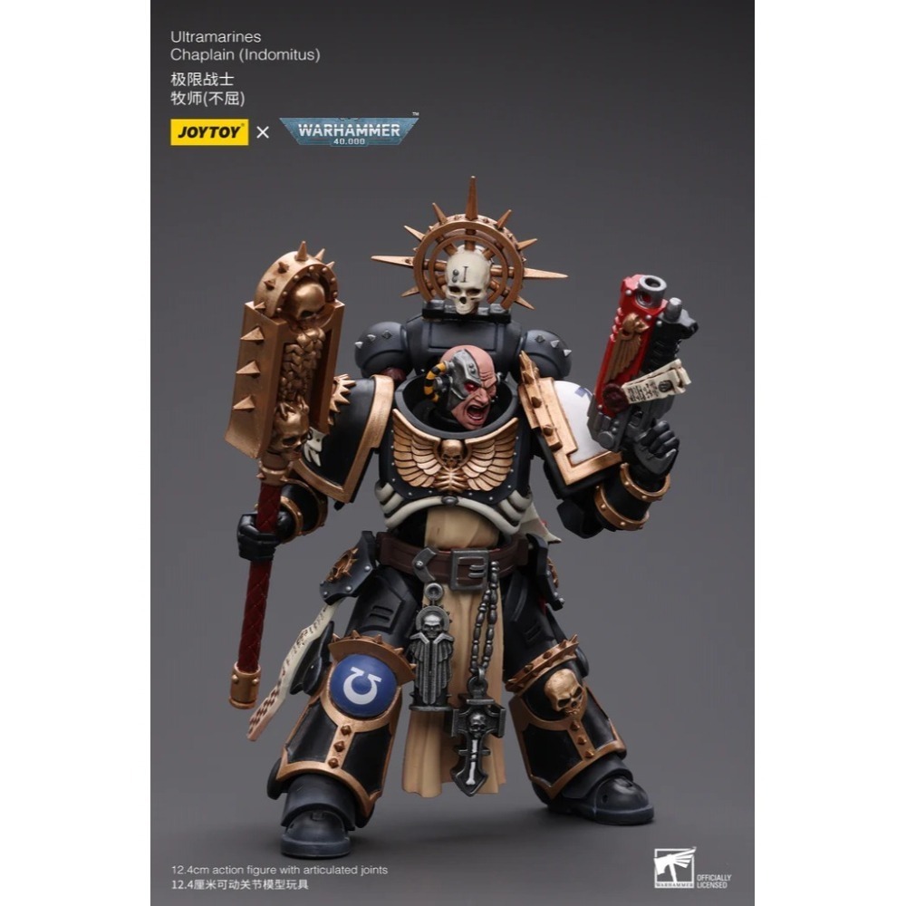 暗源Joy Toy 1/18 戰錘40K 極限戰士 牧師（不屈）Chaplain (Indomitus)-細節圖6