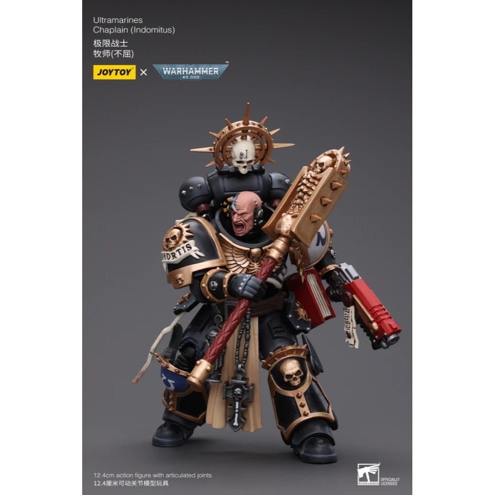 暗源Joy Toy 1/18 戰錘40K 極限戰士 牧師（不屈）Chaplain (Indomitus)-細節圖7