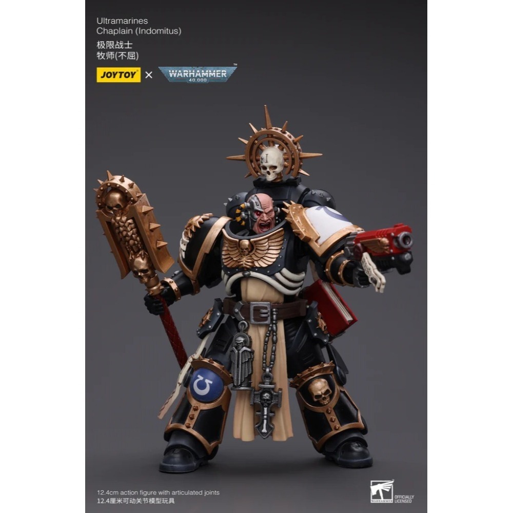 暗源Joy Toy 1/18 戰錘40K 極限戰士 牧師（不屈）Chaplain (Indomitus)-細節圖8