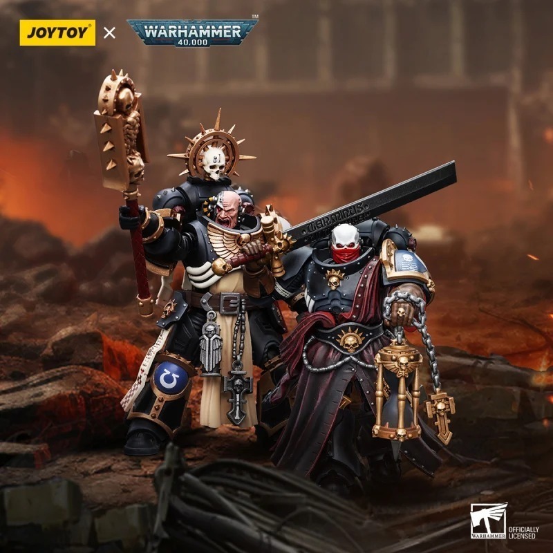 暗源Joy Toy 1/18 戰錘40K 極限戰士 牧師（不屈）Chaplain (Indomitus)-細節圖10