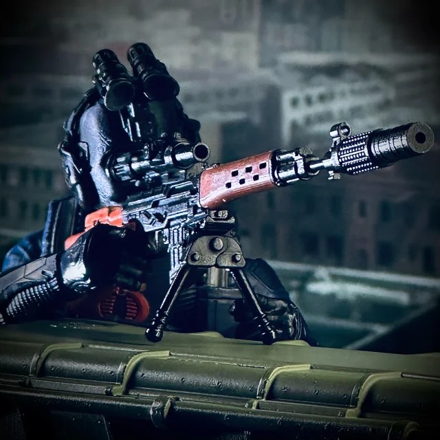 Grid Iron Studio 1:12 DRAGUNOV Sniper Rifle  國外代購6吋狙擊槍-細節圖4