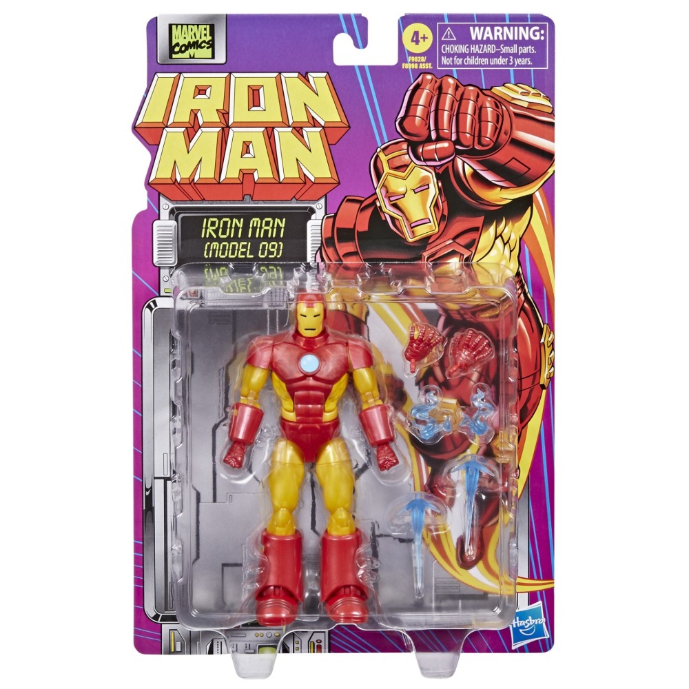 漫威 Marvel ML6吋 鋼鐵人復古吊卡 Iron Man (Model 09) 鋼鐵人 (型號9號)-細節圖6