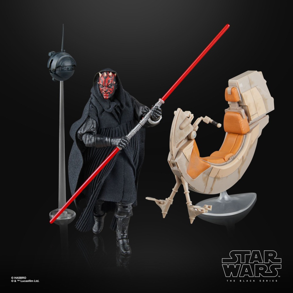 星際大戰 STAR WARS 黑標6吋 威脅潛伏 SDCC會場限定 Darth Maul & Sith Speeder-細節圖6