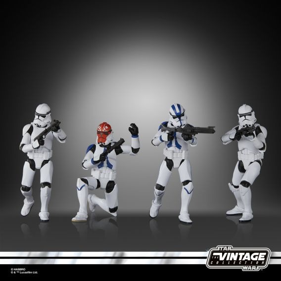 星際大戰 STAR WARS TVC3.75 Phase II Clone Trooper 徵兵四人包-細節圖2