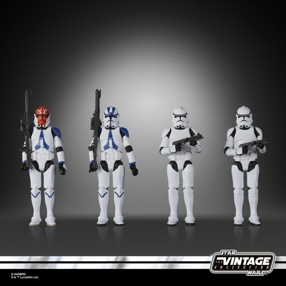 星際大戰 STAR WARS TVC3.75 Phase II Clone Trooper 徵兵四人包-細節圖3