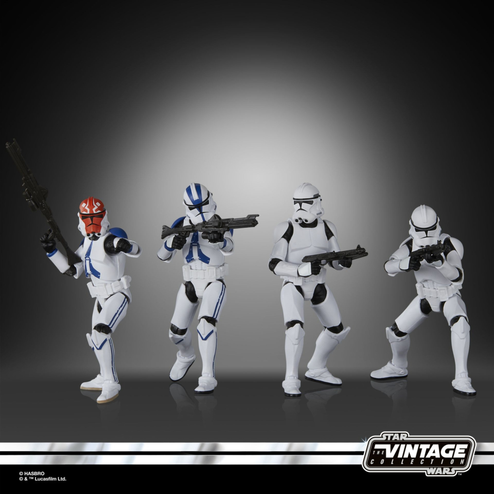 星際大戰 STAR WARS TVC3.75 Phase II Clone Trooper 徵兵四人包-細節圖6