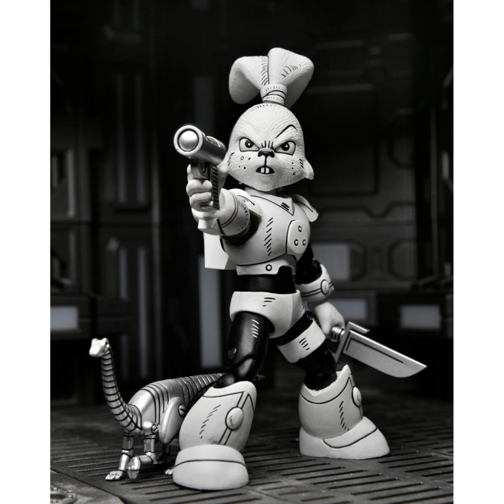 NECA 7吋 兔用心棒 黑白版 Space Usagi Yojimbo BLACK & WHITE-細節圖2