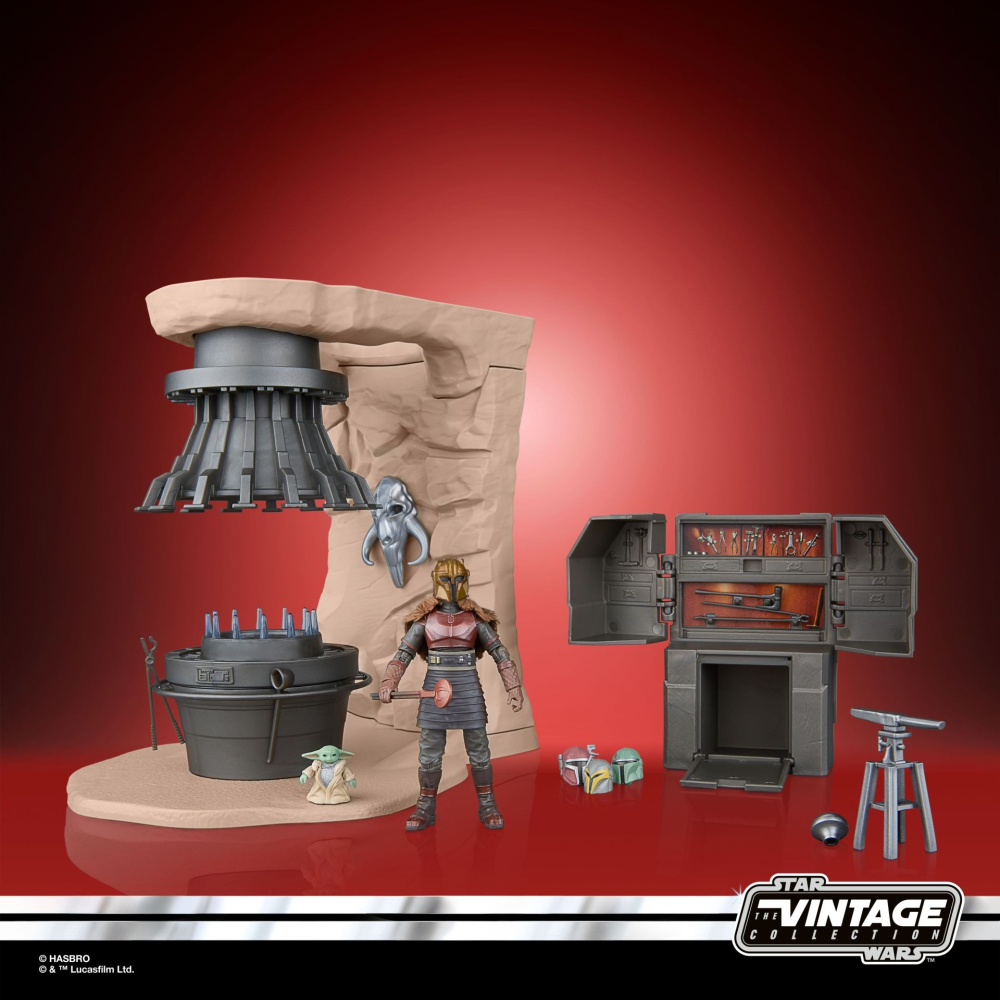 星際大戰 TVC3.75吋 曼達洛人影集系列 The Armorer＇s Forge Playset-細節圖3