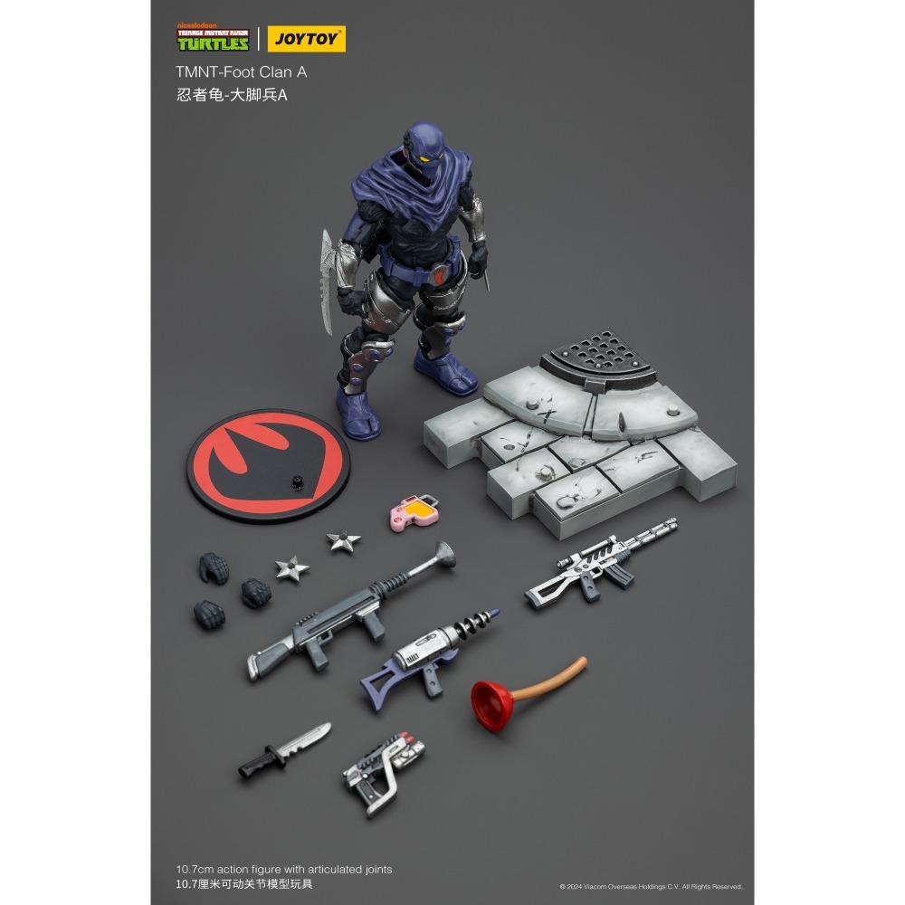暗源Joy Toy 1/18 TMNT 忍者龜系列反派 腳兵A Foot Clan A-細節圖10
