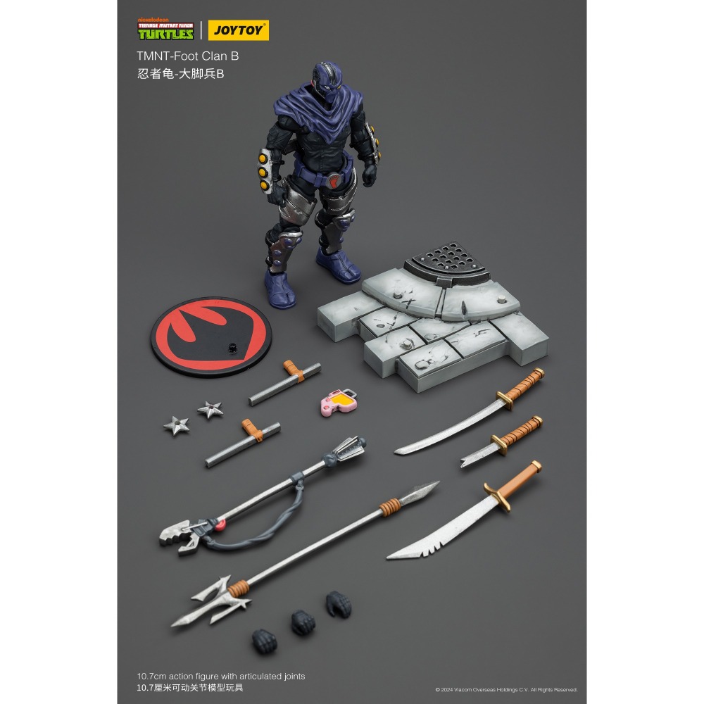 暗源Joy Toy 1/18 TMNT 忍者龜系列反派 腳兵B Foot Clan B-細節圖10