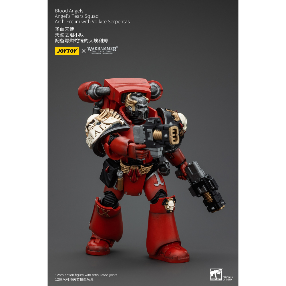 暗源Joy Toy 1/18 聖血天使 30K 天使之淚小隊 配備爆燃蛇銃的大埃利姆-細節圖2