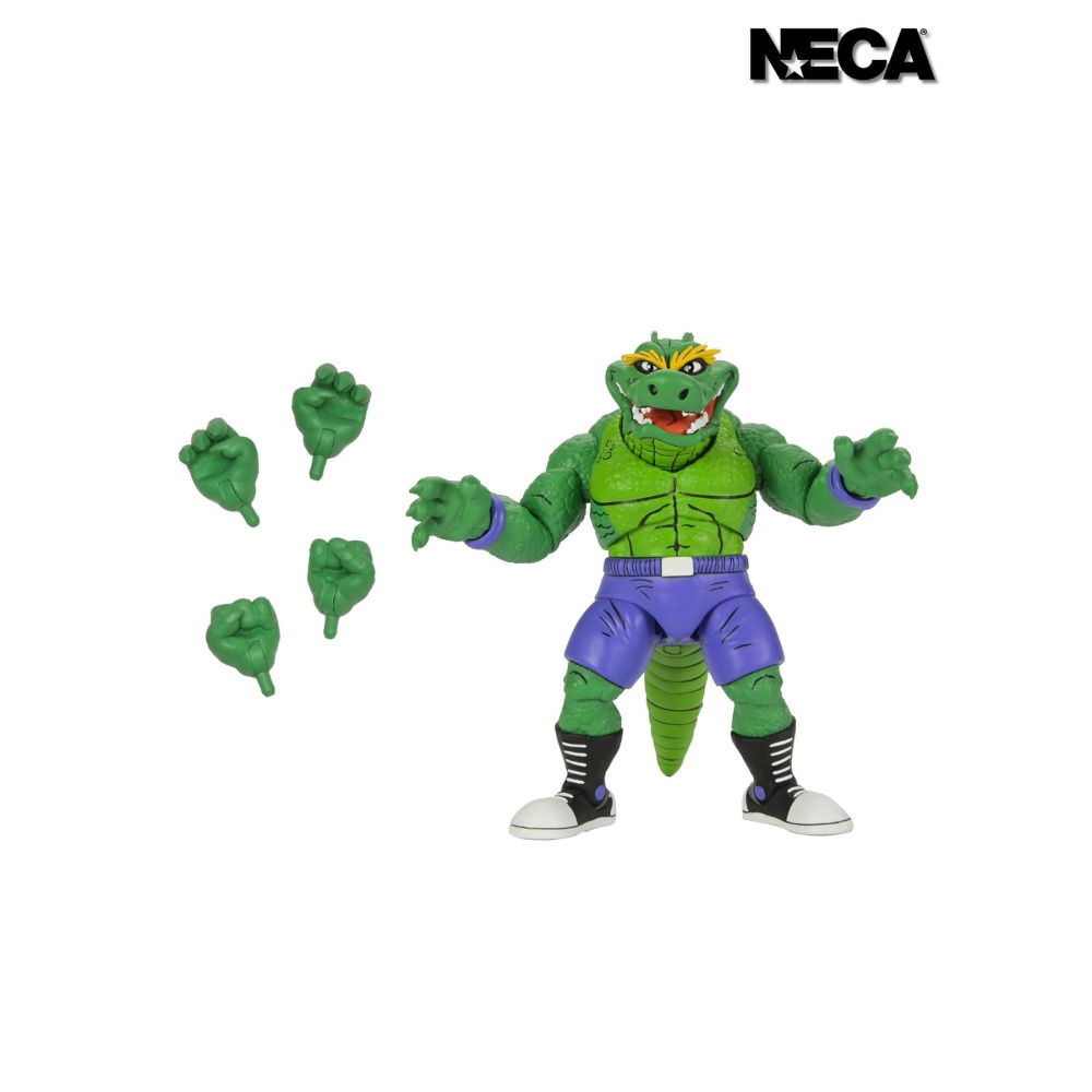 Neca7吋 忍者龜Archie Comics阿奇漫畫 Stump Wrestling Leatherhead 鱷魚人-細節圖9