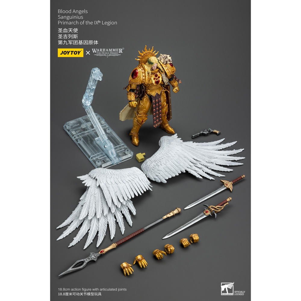 暗源Joy Toy 1/18 荷魯斯之亂30K 聖血天使 聖吉列斯 第九軍團基因原體-細節圖11