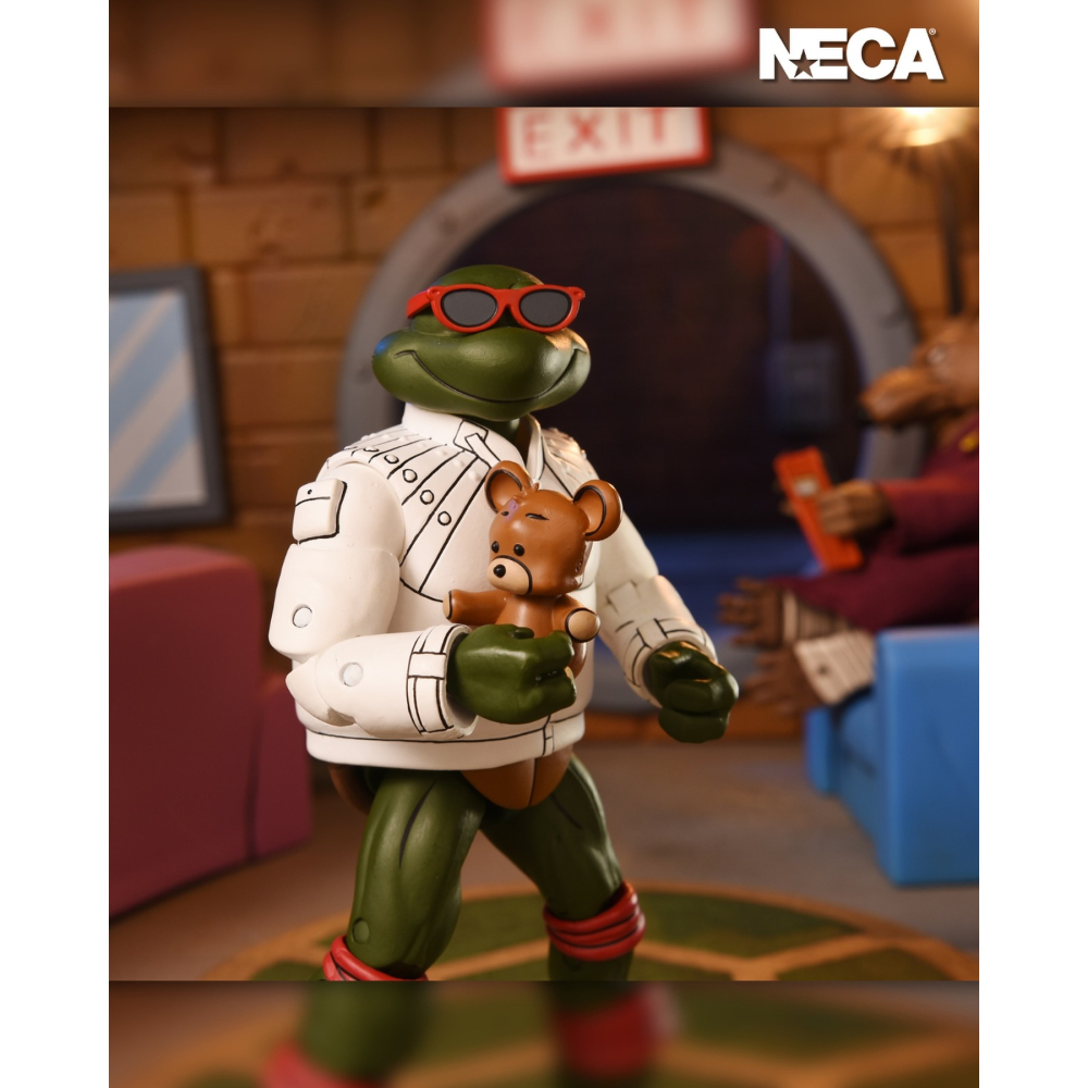 Neca7吋 忍者龜卡通 Punk Leonardo and Punk Raphael-細節圖2