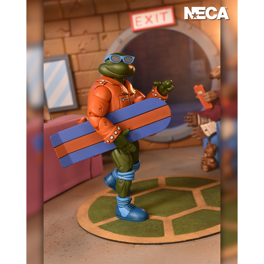 Neca7吋 忍者龜卡通 Punk Leonardo and Punk Raphael-細節圖4