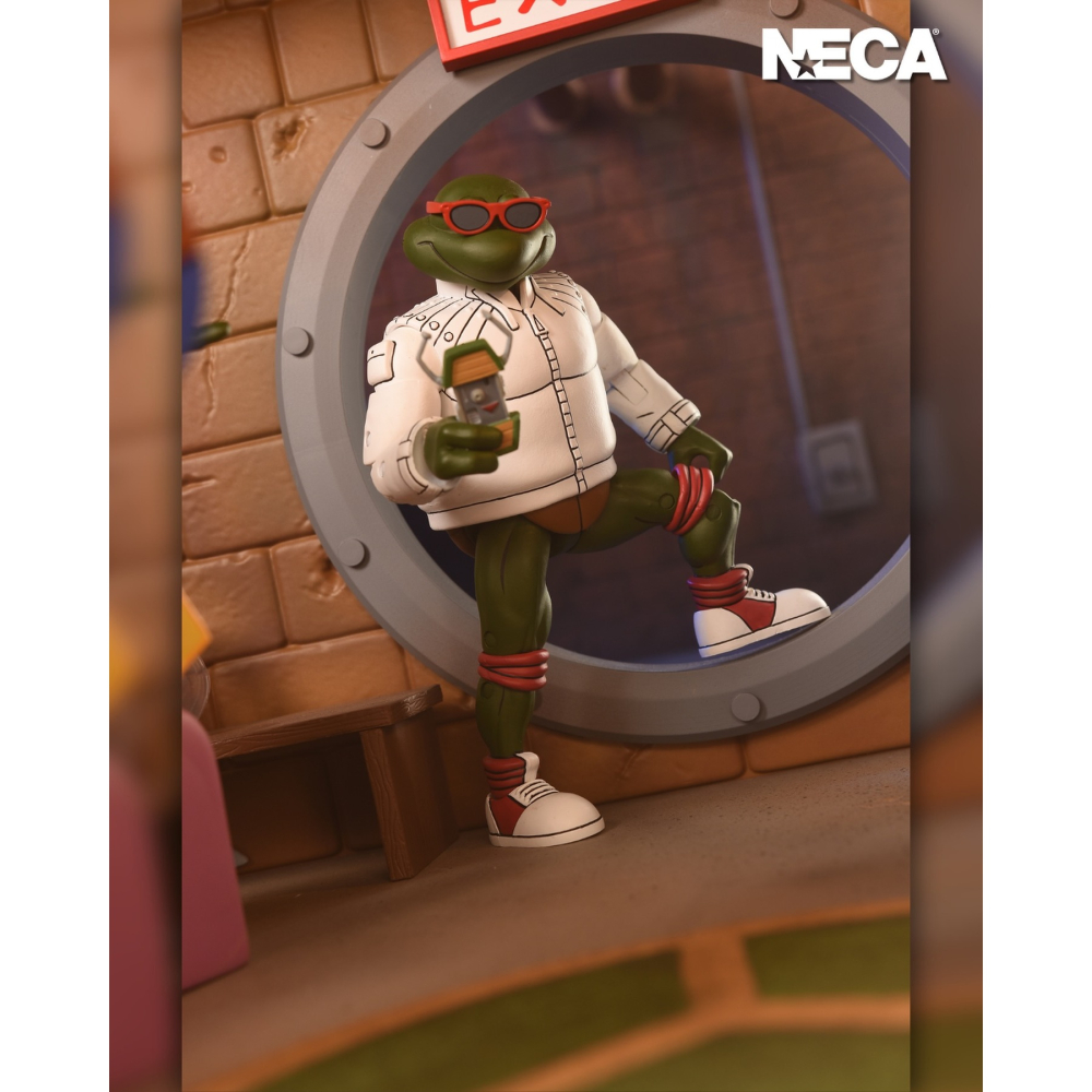 Neca7吋 忍者龜卡通 Punk Leonardo and Punk Raphael-細節圖5