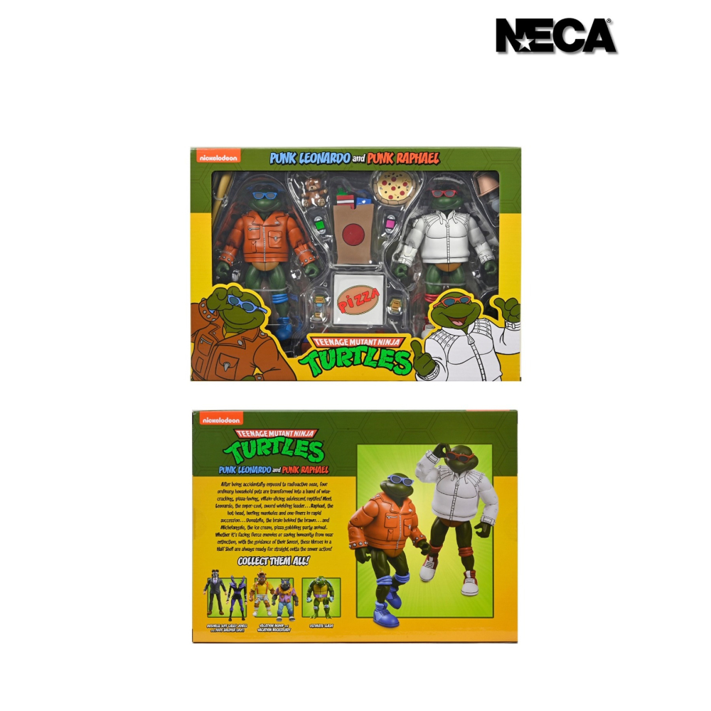 Neca7吋 忍者龜卡通 Punk Leonardo and Punk Raphael-細節圖9