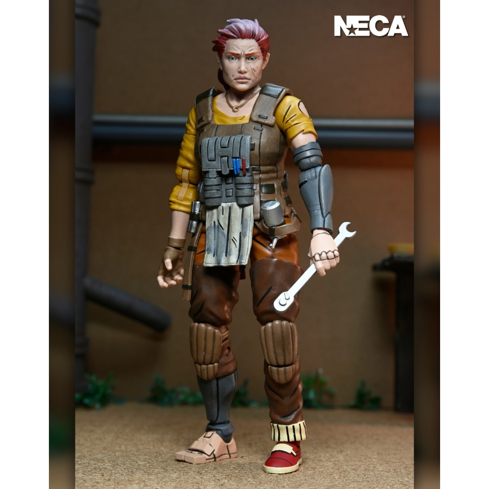 Neca7吋 忍者龜 最後的浪人 Grammy April with Baby Yi & Moja-細節圖2